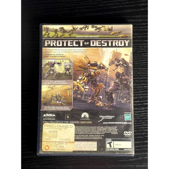 Transformers The Game PlayStation 2 PS2 Complete W/ Manual & Case - Picture 3 of 3